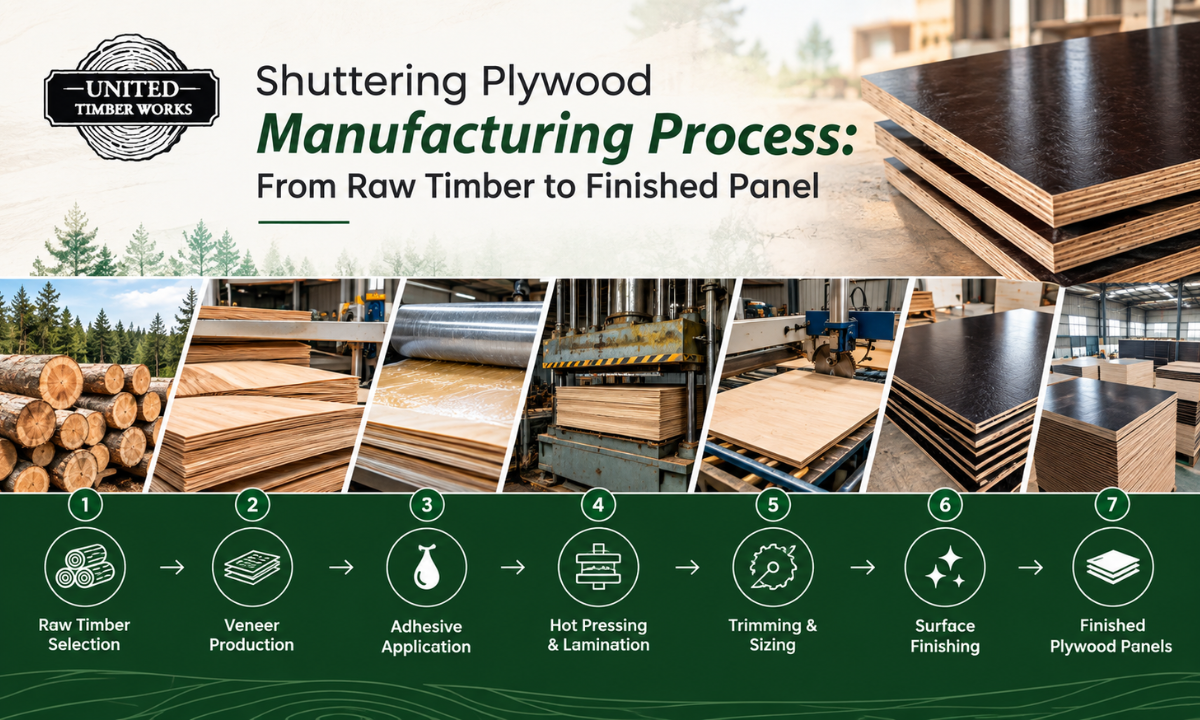 Shuttering Plywood Manufacturing Process
